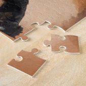 Zwarte tricolor Australian Shepherd - Aussie Legpuzzel (Zijkant)