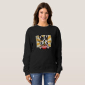 Zwarte Tricolor Corgi Pullover (Voorkant volledig)