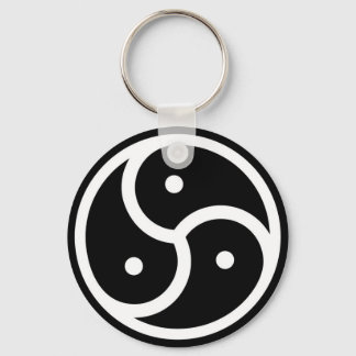 zwarte triskellion sleutelhanger