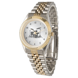 Zwarte trommelnummers instellen horloge