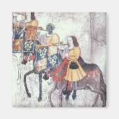 Zwarte trompettist magneet (Voorkant)