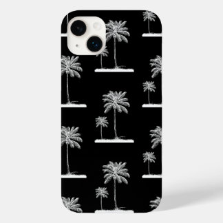 Zwarte tropische moderne palmkabeltas Case-Mate iPhone 14 plus hoesje