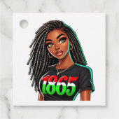 Zwarte trots 1865 bedankjes labels (Voorkant)