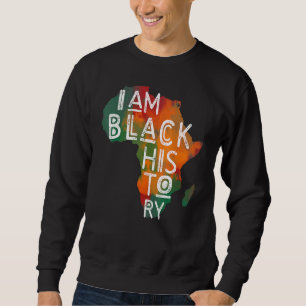 Zwarte trots Ik ben zwarte geschiedenis Afro-Ameri Trui