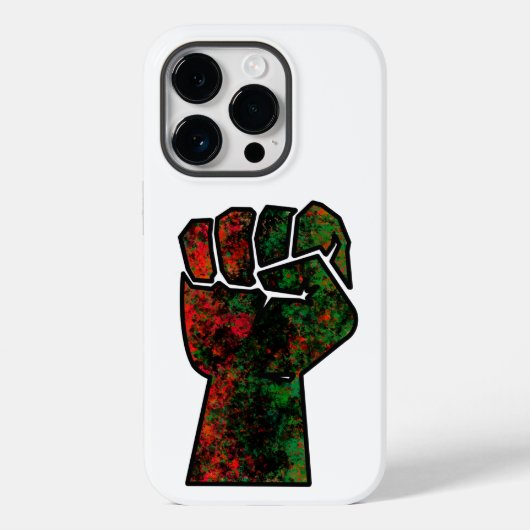 zwarte trots rode groene vuist pan Afrikaanse vlag Case-Mate iPhone Case (Achterkant)