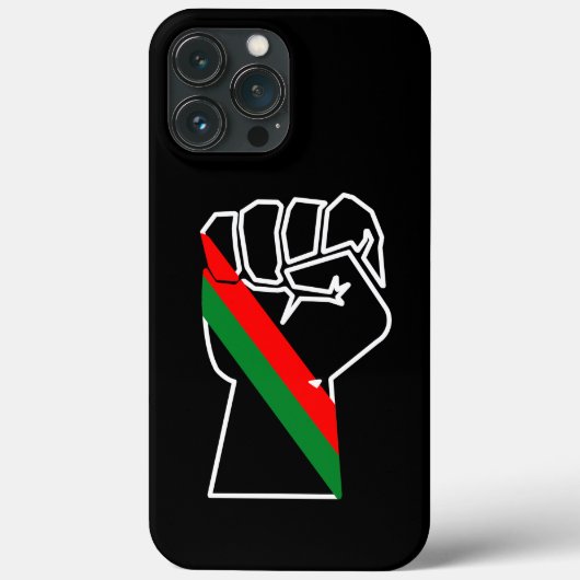 zwarte trots rode groene vuist pan Afrikaanse vlag Case-Mate iPhone Case (Achterkant)