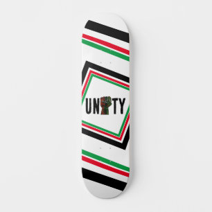 zwarte trots rode groene vuist pan Afrikaanse vlag Persoonlijk Skateboard