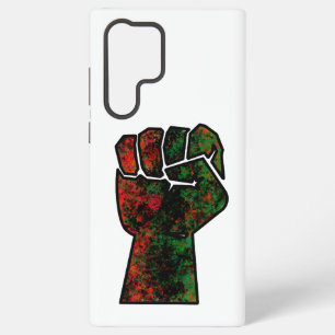 zwarte trots rode groene vuist pan Afrikaanse vlag Samsung Galaxy Hoesje