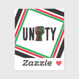 zwarte trots rode groene vuist pan Afrikaanse vlag Sticker