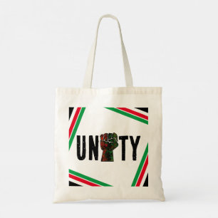 zwarte trots rode groene vuist pan Afrikaanse vlag Tote Bag