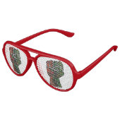 zwarte trots rood groen vuist pan Afrikaanse vlag  Aviator Zonnebril (Gekanteld)