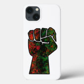 zwarte trots rood groen vuist pan Afrikaanse vlag Case-Mate iPhone Case (Achterkant)