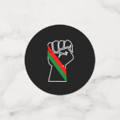 zwarte trots rood groen vuist pan Afrikaanse vlag Confetti (Kleine voorkant)