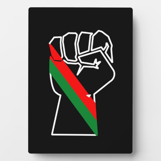 zwarte trots rood groen vuist pan Afrikaanse vlag  Fotoplaat (voorkant)