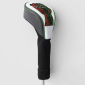 zwarte trots rood groen vuist pan Afrikaanse vlag  Golfheadcover (Schuin)