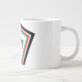 zwarte trots rood groen vuist pan Afrikaanse vlag  Grote Koffiekop (Rechts)