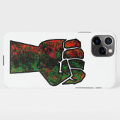 zwarte trots rood groen vuist pan Afrikaanse vlag  iPhone Hoesje (Achterkant horizontaal)