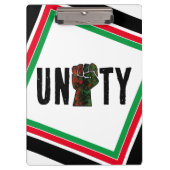 zwarte trots rood groen vuist pan Afrikaanse vlag  Klembord (Voorkant)