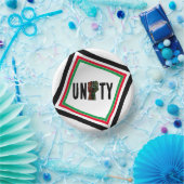 zwarte trots rood groen vuist pan Afrikaanse vlag Papieren Kommen (Feest)