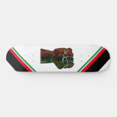 zwarte trots rood groen vuist pan Afrikaanse vlag  Persoonlijk Skateboard (Horizontaal)