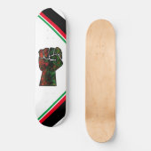 zwarte trots rood groen vuist pan Afrikaanse vlag  Persoonlijk Skateboard (Voorkant)