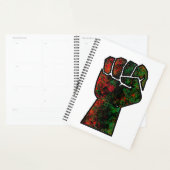 zwarte trots rood groen vuist pan Afrikaanse vlag  Planner (Display)