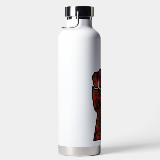 zwarte trots rood groen vuist pan Afrikaanse vlag  Waterfles (Rechts)