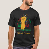 Zwarte trots vrijheid Juneteenth  T-shirt (Voorkant)