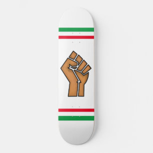 zwarte trots vuist eenheid geschiedenis eenheid Af Persoonlijk Skateboard
