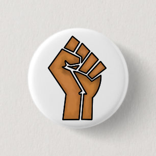 zwarte trots vuist eenheid geschiedenis eenheid Af Ronde Button 3,2 Cm
