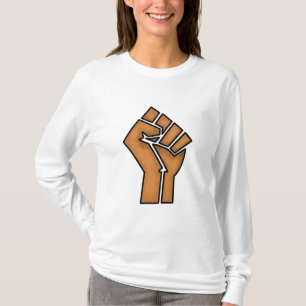 zwarte trots vuist eenheid geschiedenis eenheid Af T-shirt