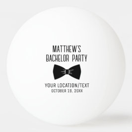 Zwarte Trouwdas Bachelorfeest Pingpongbal