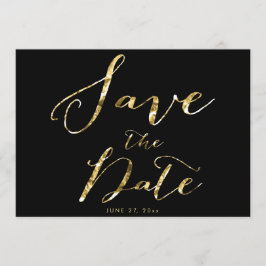Zwarte trouwkaart Save The Date kaarten Elegant