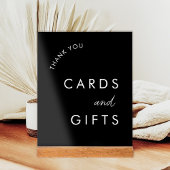 Zwarte Trouwkaarten en Cadeau Tafel Acryl Bord