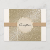 Zwarte Trouwkaarten met Elegantie, Champagne Crème Informatiekaartje (Achterkant)