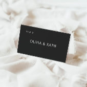 Zwarte Trouwplaats Kaarten Sjabloon