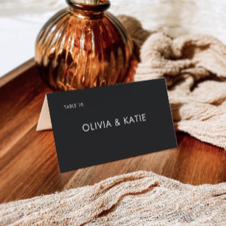 Zwarte Trouwplaats Kaarten Sjabloon