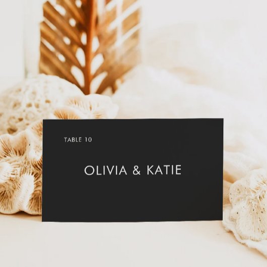 Zwarte Trouwplaats Kaarten Sjabloon