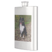 zwarte tru aussie zittend flacon (Links)