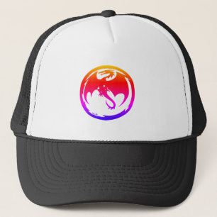 Zwarte truckerhoed van Neon Dragon Trucker Pet