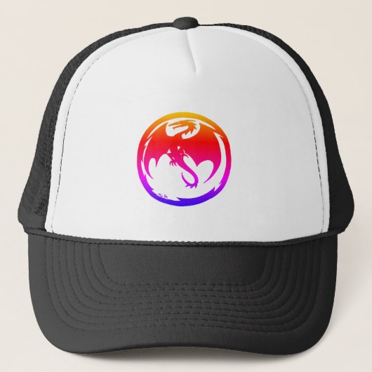 Zwarte truckerhoed van Neon Dragon Trucker Pet (Voorkant)