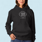 Zwarte trui Hoodie Custom Business Logo Unisex