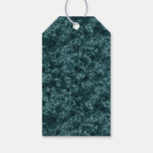 Zwarte turkooismarmer cadeaulabel (Achterkant)