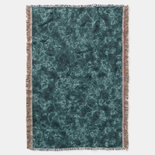 Zwarte turkooismarmer deken (Voorkant Verticaal)