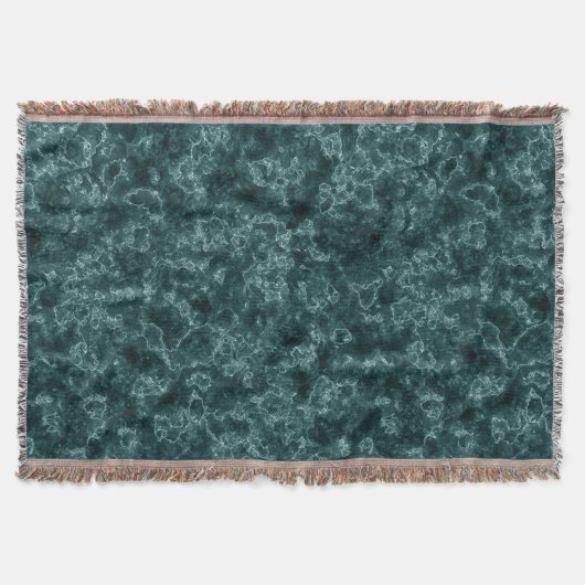 Zwarte turkooismarmer deken (Voorkant)
