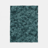 Zwarte turkooismarmer fleece deken (Voorkant)