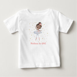 Zwarte Tutu Ballerina Eerste of Elke Verjaardag Me