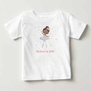 Zwarte Tutu Ballerina Eerste of Elke Verjaardag Me