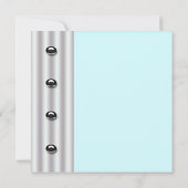 Zwarte Tuxedo Bow Stropdas Blauwgroen Blauw Verjaa Kaart (Achterkant)