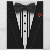 Zwarte Tuxedo met Bow-Stropdas Flyer (Voorkant)
